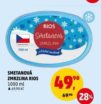Zmrzlina ve vaničce Rios