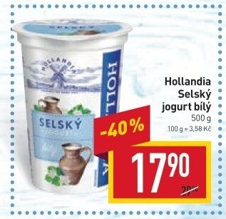 Bílý jogurt selský Hollandia