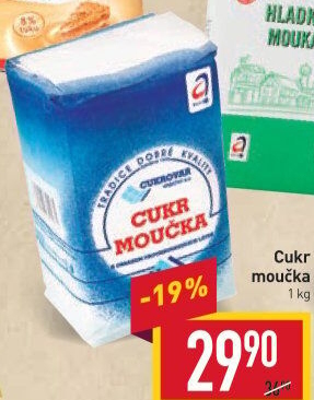 Cukr moučka Cukrovar Vrbátky