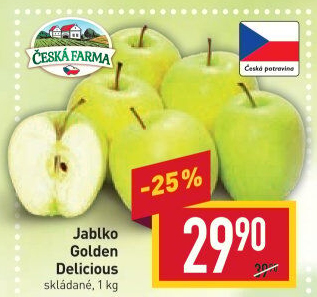 Jablka Golden Delicious Česká Farma