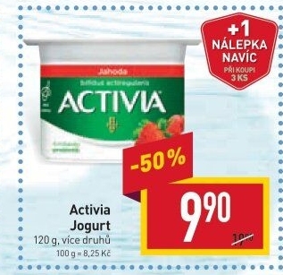 Jogurt ochucený Activia Danone