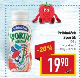 Jogurtový nápoj Sportík Pribináček