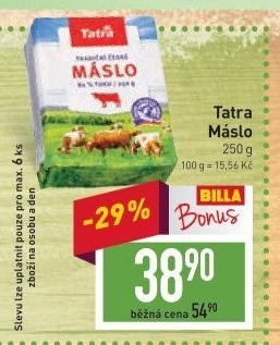 Máslo Tatra