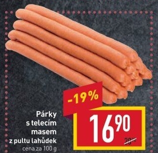 Párky s telecím masem