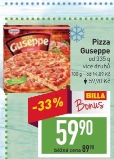 Pizza mražená Guseppe Dr. Oetker