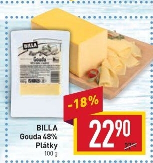 Sýr Gouda 48% Billa