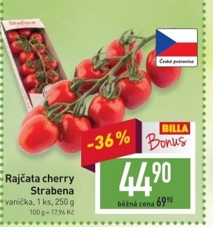 Rajčata cherry keříková Čerstvě utrženo