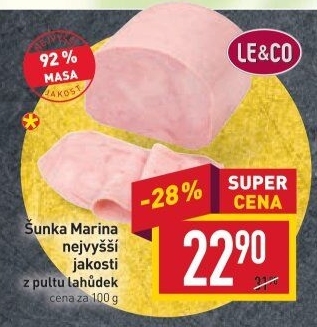 Šunka Marina nejvyšší jakosti LE&amp