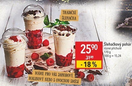 Dezert pohár šlehačkový