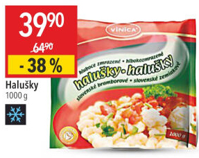 Halušky bramborové mražené Vinica