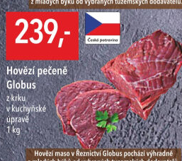 Hovězí pečeně z krku Globus