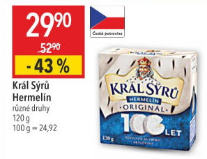 Sýr Hermelín Král sýrů