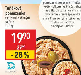 Tuňáková pomazánka s olivami