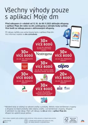 akční leták dm drogerie 12.10.2023-8.11.2023