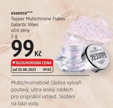 Oční stíny Topper Multichrome Flakes Essence