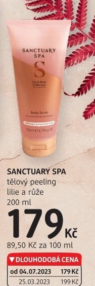 Tělový peeling Sanctuary Spa