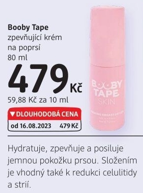 Zpevňující krém na poprsí Booby Tape