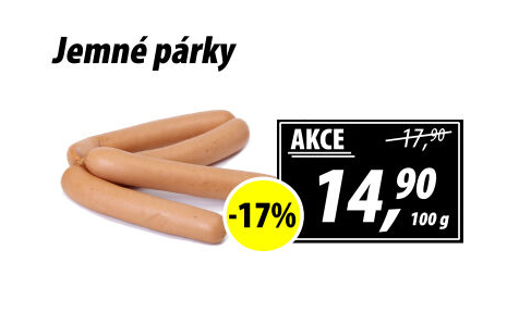 Párky jemné