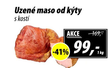 Uzené maso od kýty s kostí