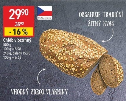 Chléb vícezrnný