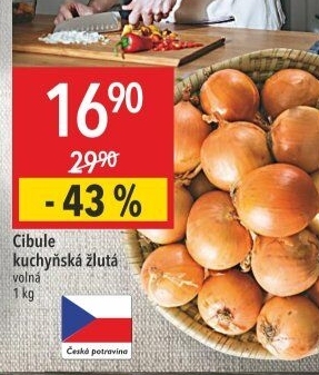 Cibule kuchyňská žlutá
