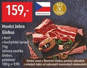 Hovězí žebra s kostí Globus