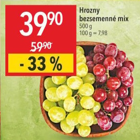 Hrozny mix bezsemenné