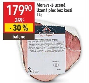 Moravské maso uzené Kostelecké uzeniny