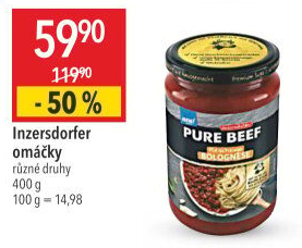 Omáčky Pure Beef Sugo Inzersdorfer