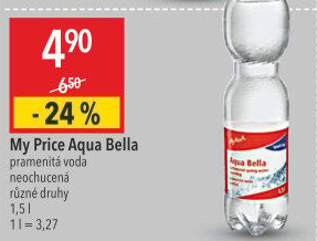 Pramenitá voda My Price