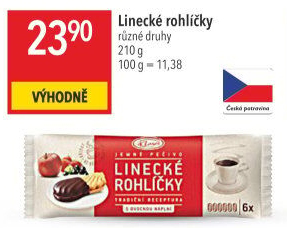 Rohlíčky linecké Klasa Pekárny a cukrárny Klatovy
