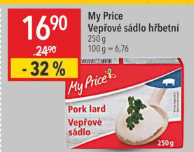Sádlo vepřové My Price