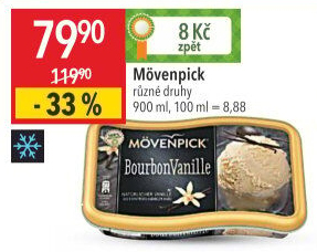 Zmrzlina ve vaničce Mövenpick