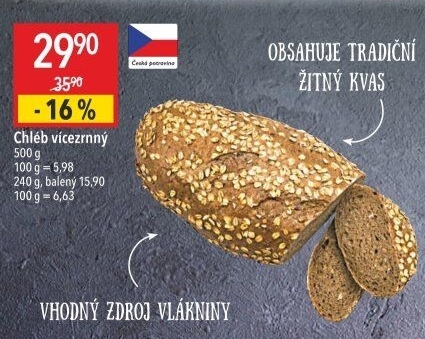 Chléb vícezrnný
