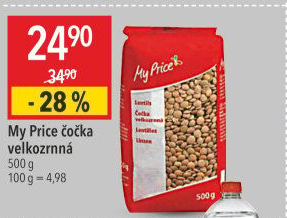 Čočka velkozrnná My Price