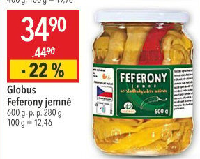 Feferony jemné Globus