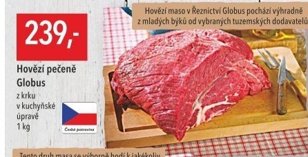 Hovězí pečeně z krku Globus