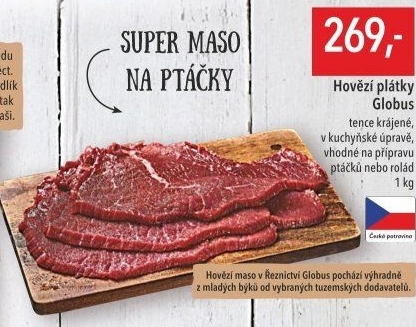 Hovězí plátky Globus
