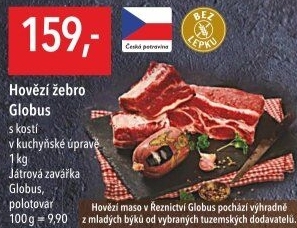 Hovězí žebra s kostí Globus