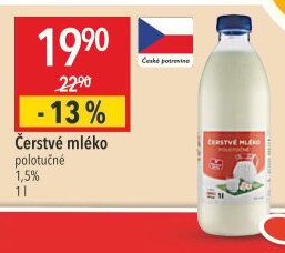 Mléko čerstvé Korrekt - 1,5% polotučné