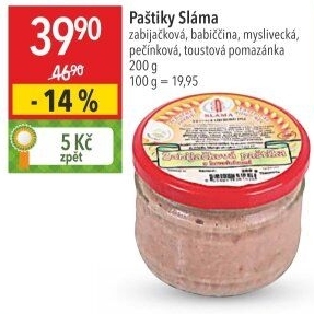 Paštika zabijačková s brusinkami Sláma