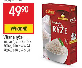 Rýže loupaná dlouhozrnná Vitana