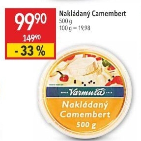 Sýr camembert nakládaný Varmuža
