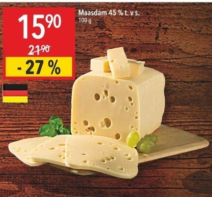 Sýr Maasdamer 45%