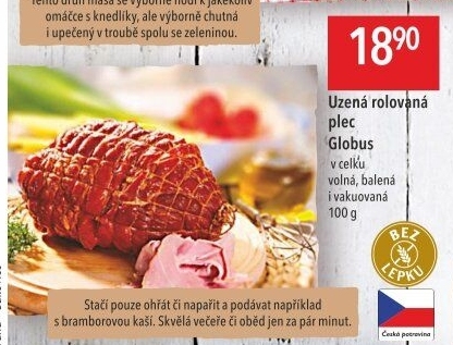 Uzená rolovaná plec Globus