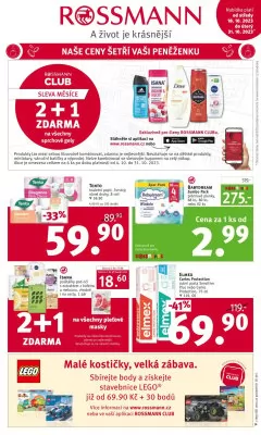 akční leták ROSSMANN drogerie 18.10.2023-31.10.2023