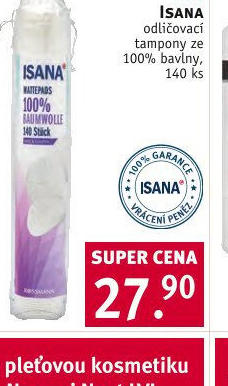 Odličovací tampony Isana