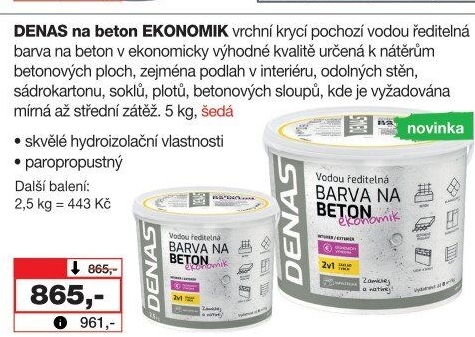 Barva na beton Ekonomik Denas