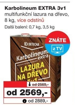 Impregnační nátěr na dřevo Karbolineum Extra 3v1 Detecha