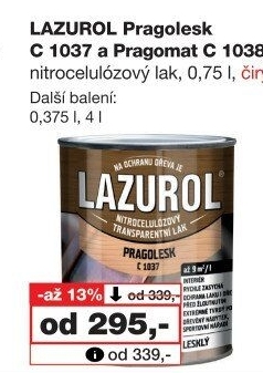 Lazura na dřevo Pragomat Lazurol